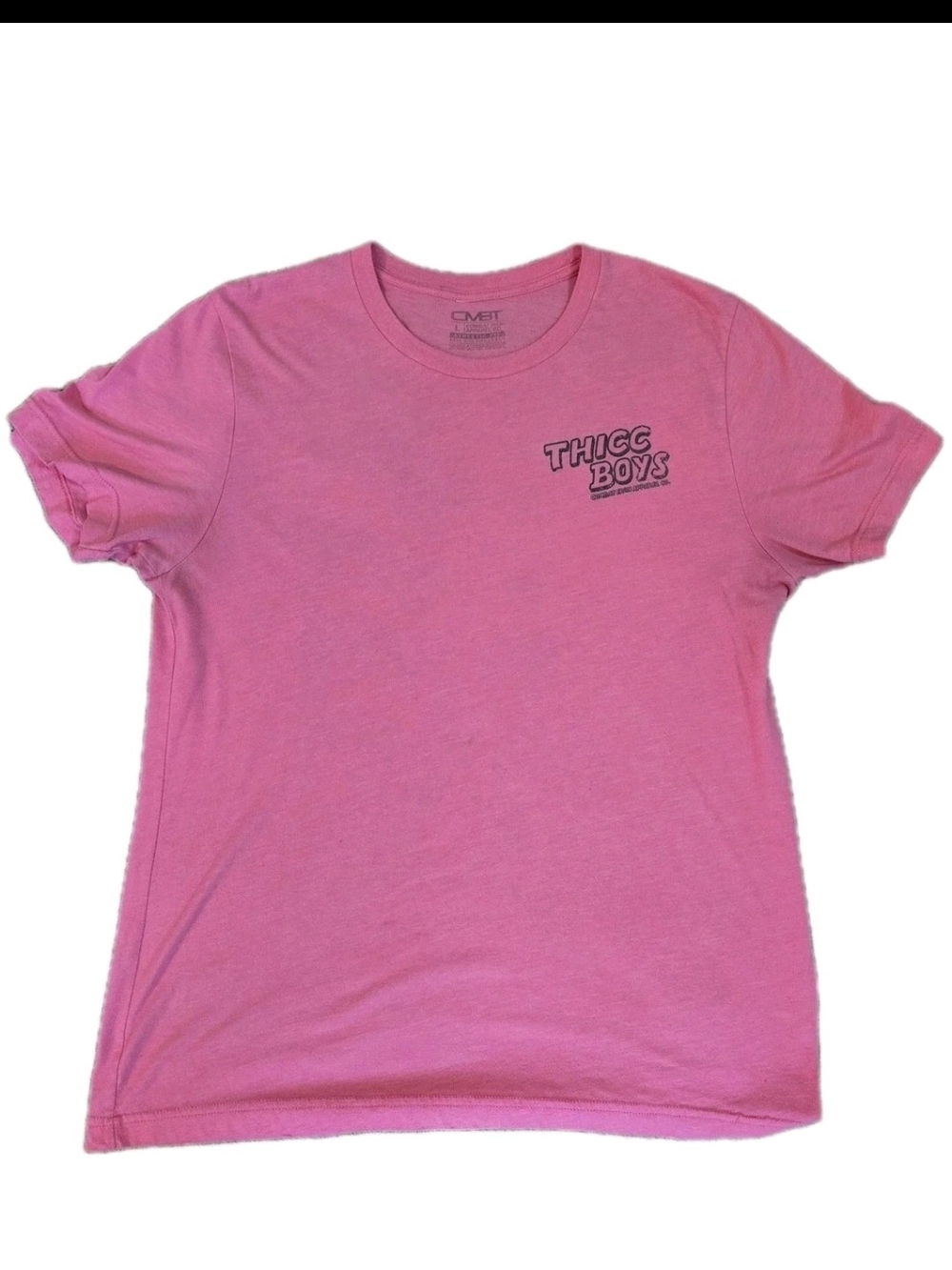 Combat Iron Apparel Co Thicc Boys Lifting Club Shirt Pink Size Large GUC
